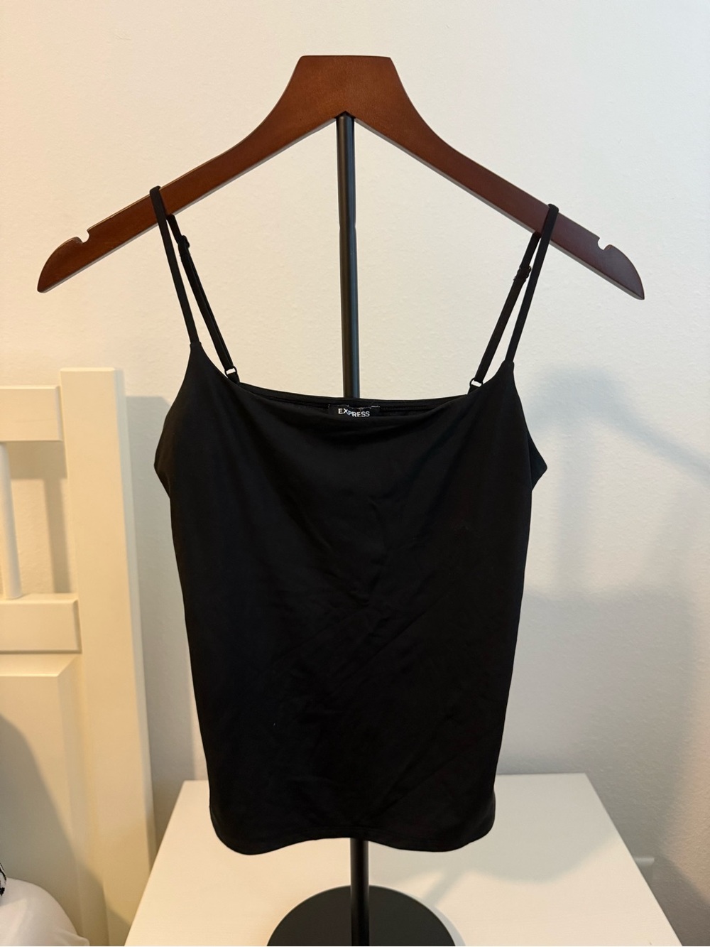 Express Black Slim Spaghetti-Strap Cami Top